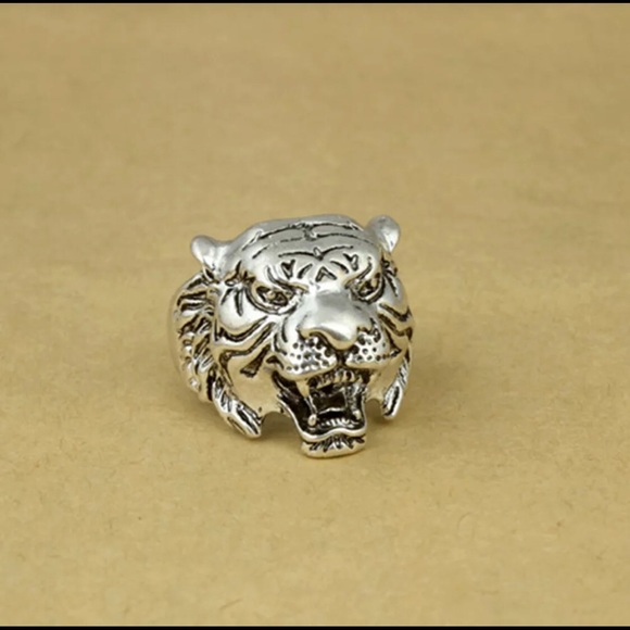 Pink Magnolia Other - New Men’s Stainless Steele Tiger 🐅 Ring